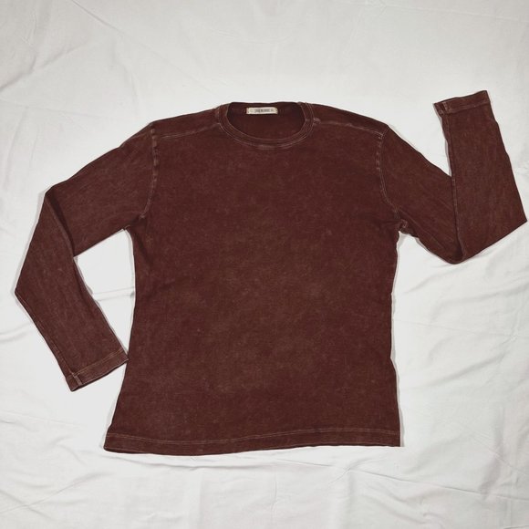 Jake Agave Men's Large Brown Premium Cotton Long Sleeve Shirt - Picture 1 of 12
